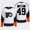 Philadelphia Flyers 2022 Reverse Retro 2.0 Noah Cates 49 White Primegreen Jersey Men's - Robokeg