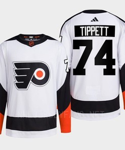 Philadelphia Flyers 2022 Reverse Retro 2.0 Owen Tippett 74 White Primegreen Jersey Men's - Robokeg