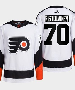 Philadelphia Flyers 2022 Reverse Retro 2.0 Rasmus Ristolainen 70 White Primegreen Jersey Men's - Robokeg