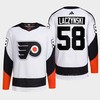 Philadelphia Flyers 2022 Reverse Retro 2.0 Tanner Laczynski 58 White Primegreen Jersey Men's - Robokeg