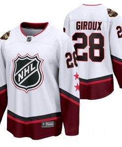 Philadelphia Flyers 28 Claude Giroux 2022 All-Star Eastern Conference White Jersey Jersey - Robokeg
