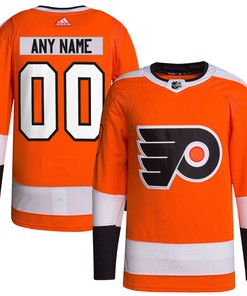 Philadelphia Flyers Adidas Home Primegreen Authentic Pro Custom Jersey Orange Custom Jerseys Nhl - Robokeg