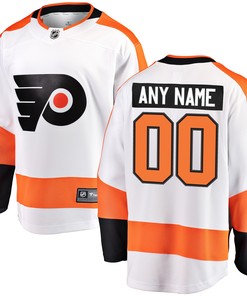 Philadelphia Flyers Fanatics Branded Away Breakaway Custom Jersey White Custom Jerseys Nhl - Robokeg