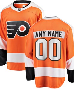 Philadelphia Flyers Fanatics Branded Home Breakaway Custom Jersey - Orange Custom Jerseys Nhl - Robokeg