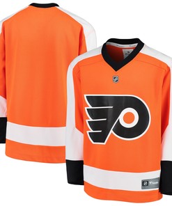 Philadelphia Flyers Fanatics Branded Home Replica Blank Jersey - Orange Nhl - Robokeg