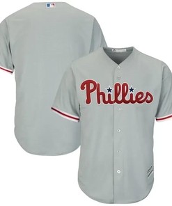 Philadelphia Phillies Alternate Official Cool Base Team Jersey - Gray - Robokeg