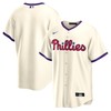 Philadelphia Phillies Alternate Replica Team Jersey Cream Mlb - Robokeg
