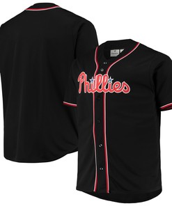 Philadelphia Phillies Big & Tall Pop Fashion Jersey - Black/red Mlb - Robokeg