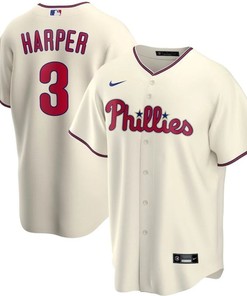 Philadelphia Phillies Bryce Harper #3 2020 Mlb White Jersey - Robokeg