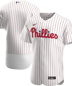 Philadelphia Phillies Home Authentic Team Jersey White Mlb - Robokeg