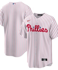 Philadelphia Phillies Home Blank Replica Jersey - White Mlb - Robokeg
