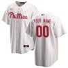 Philadelphia Phillies Home Custom Men Jersey - White - Robokeg