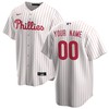Philadelphia Phillies Home Replica Custom Jersey - White Custom Jerseys Mlb - Robokeg