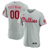 Philadelphia Phillies Road Authentic Custom Jersey - Gray Custom Jerseys Mlb - Robokeg