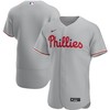 Philadelphia Phillies Road Authentic Team Jersey Gray Mlb - Robokeg