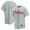 Philadelphia Phillies Road Replica Team Jersey Gray Mlb - Robokeg