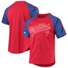 Philadelphia Phillies Stitches Button-down Raglan Replica Jersey - Red Mlb - Robokeg