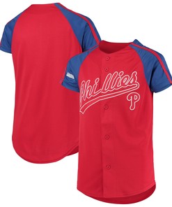 Philadelphia Phillies Stitches Team Logo Jersey - Red Mlb - Robokeg