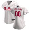 Philadelphia Phillies Womens Home Replica Custom Jersey - White Custom Jerseys Mlb - Robokeg
