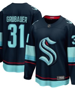Philipp Grubauer Seattle Kraken Fanatics Branded Home Premier Breakaway Player Jersey Deep Sea Blue Nhl - Robokeg