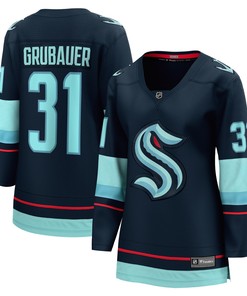 Philipp Grubauer Seattle Kraken Fanatics Branded Womens Home Breakaway Player Jersey - Navy Nhl - Robokeg