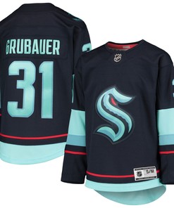 Philipp Grubauer Seattle Kraken Home Premier Player Jersey - Deep Sea Blue Nhl - Robokeg