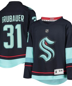 Philipp Grubauer Seattle Kraken Home Replica Player Jersey - Deep Sea Blue Nhl - Robokeg