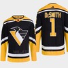 Pittsburgh Penguins 2022 Reverse Retro 2.0 Casey DeSmith 1 Black Primegreen Jersey Men's - Robokeg