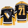 Pittsburgh Penguins 2022 Reverse Retro 2.0 Evgeni Malkin 71 Black Primegreen Jersey Men's - Robokeg