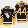 Pittsburgh Penguins 2022 Reverse Retro 2.0 Jan Rutta 44 Black Primegreen Jersey Men's - Robokeg