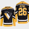 Pittsburgh Penguins 2022 Reverse Retro 2.0 Jeff Petry 26 Black Primegreen Jersey Men's - Robokeg