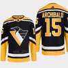 Pittsburgh Penguins 2022 Reverse Retro 2.0 Josh Archibald 15 Black Primegreen Jersey Men's - Robokeg