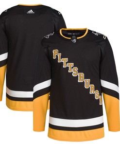 Pittsburgh Penguins Adidas 2021/22 Alternate Primegreen Authentic Pro Jersey - Black Nhl - Robokeg