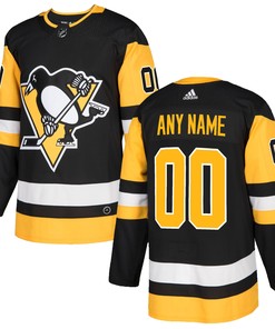 Pittsburgh Penguins Adidas Authentic Custom Jersey Black Custom Jerseys Nhl - Robokeg