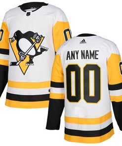 Pittsburgh Penguins Adidas Authentic Custom Jersey - White Custom Jerseys Nhl - Robokeg