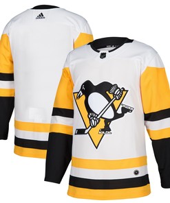 Pittsburgh Penguins Adidas Away Authentic Blank Jersey White Nhl - Robokeg