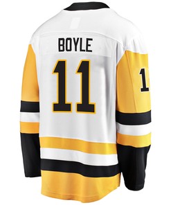 Pittsburgh Penguins Brian Boyle 11 Away 2022 Stanley Cup Final Breakaway Men Jersey - White - Robokeg