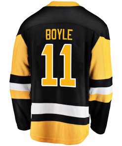 Pittsburgh Penguins Brian Boyle 11 Home 2022 Stanley Cup Final Breakaway Men Jersey - Black - Robokeg