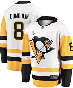 Pittsburgh Penguins Brian Dumoulin 8 Away 2022 Stanley Cup Final Breakaway Men Jersey - White - Robokeg