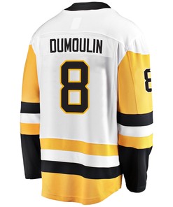 Pittsburgh Penguins Brian Dumoulin 8 Away 2022 Stanley Cup Final Breakaway Men Jersey - White - Robokeg