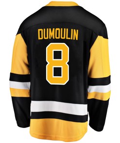 Pittsburgh Penguins Brian Dumoulin 8 Home 2022 Stanley Cup Final Breakaway Men Jersey - Black - Robokeg