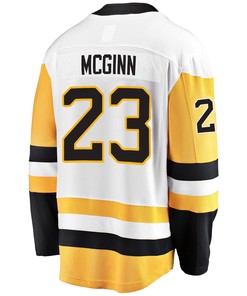 Pittsburgh Penguins Brock McGinn 23 Away 2022 Stanley Cup Final Breakaway Men Jersey - White - Robokeg