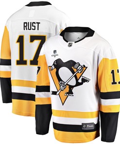 Pittsburgh Penguins Bryan Rust 17 Away 2022 Stanley Cup Final Breakaway Men Jersey - White - Robokeg