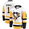 Pittsburgh Penguins Casey DeSmith 1 Away 2022 Stanley Cup Final Breakaway Men Jersey - White - Robokeg