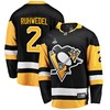 Pittsburgh Penguins Chad Ruhwedel 2 Home 2022 Stanley Cup Final Breakaway Men Jersey - Black - Robokeg