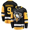 Pittsburgh Penguins Evan Rodrigues 9 Home 2022 Stanley Cup Final Breakaway Men Jersey - Black - Robokeg
