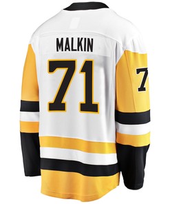 Pittsburgh Penguins Evgeni Malkin 71 Away 2022 Stanley Cup Final Breakaway Men Jersey - White - Robokeg