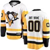 Pittsburgh Penguins Fanatics Branded Away Breakaway Custom Jersey - White Custom Jerseys Nhl - Robokeg