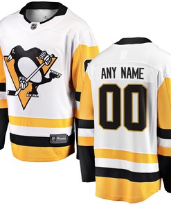 Pittsburgh Penguins Fanatics Branded Away Breakaway Custom Jersey White Custom Jerseys Nhl - Robokeg