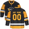Pittsburgh Penguins Fanatics Branded Home Replica Custom Jersey - Black Custom Jerseys Nhl - Robokeg